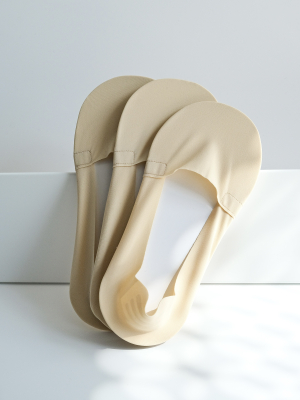 Набор женские следки микрофибра телесный