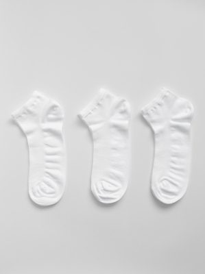 Набор 3 пары мужских коротких носков белый