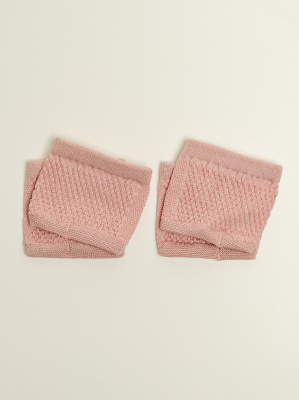 Женские следы без мыска и пятки розовый