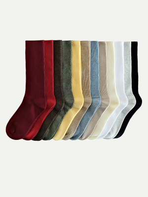 Набор все цвета женские носки в рубчик