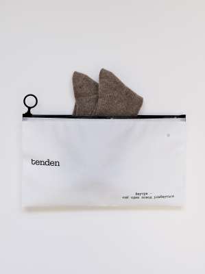 Носки из кашемира длинные кофейный