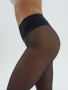 Прозрачные колготки 40 den черный