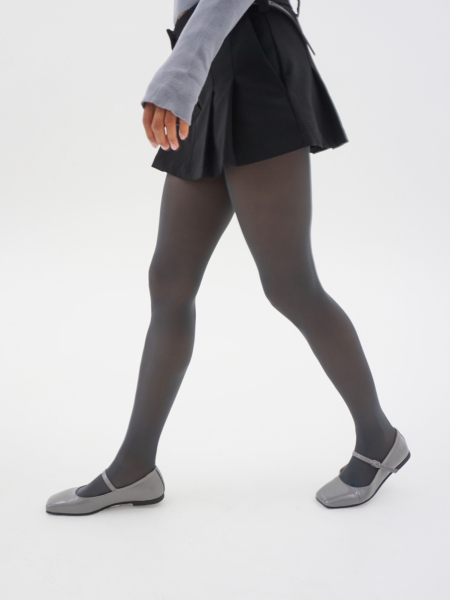 Матовые колготки 30 den серый 2