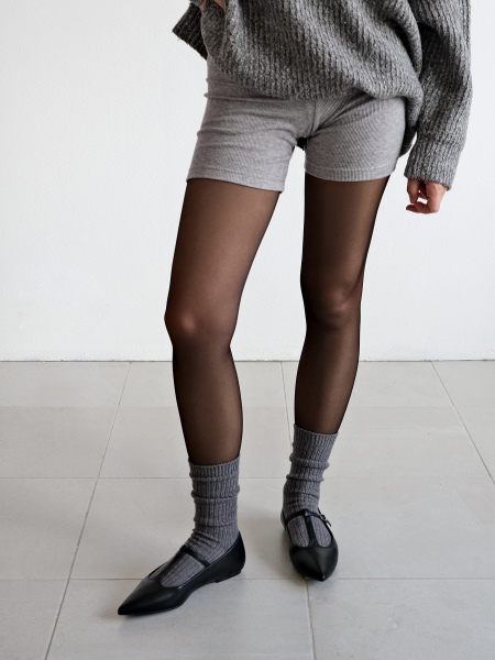 Уютные носки из шерсти серый