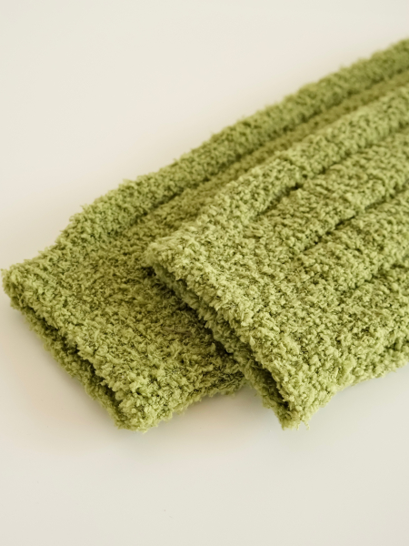 Носки плюшевые зеленый