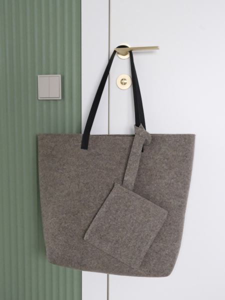 Сумка-шоппер из натурального войлока