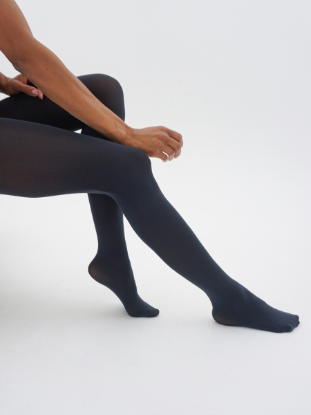 Матовые колготки из микрофибры 50 den синий