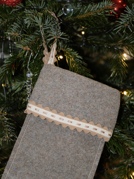 Валенок подарочный бежевый