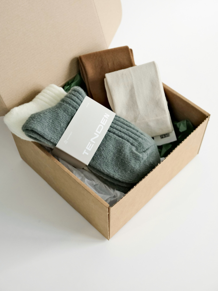 Подарочный набор  4 пары зеленый