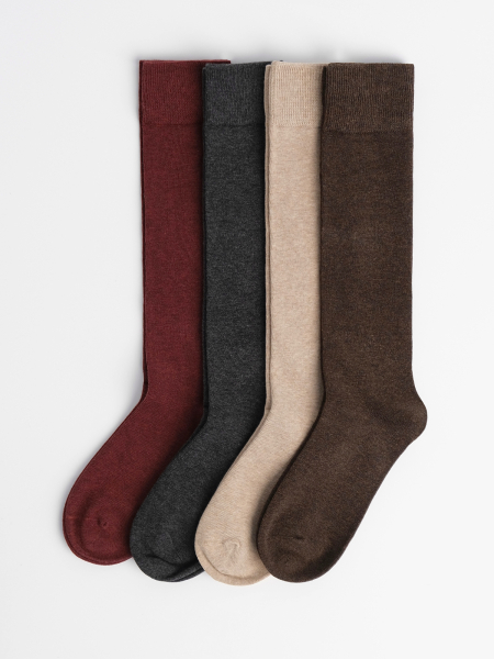 Гольфы гладкий хлопок набор 4 пары