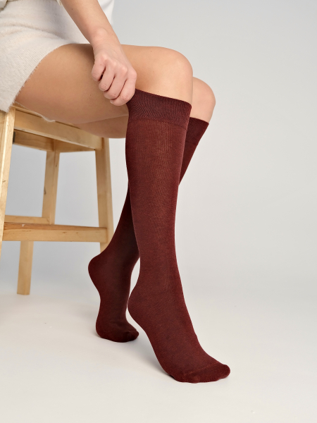 Гольфы гладкий хлопок набор 4 пары