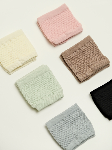 Женские следы без мыска и пятки розовый