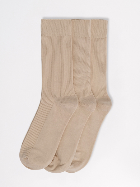Носки basic 3 пары бежевый