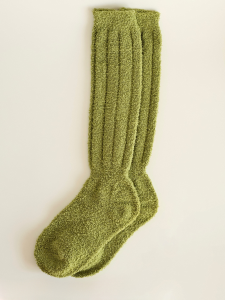 Носки плюшевые зеленый