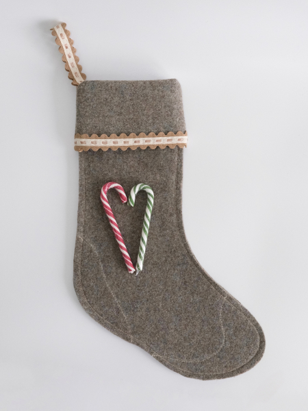 Валенок подарочный бежевый