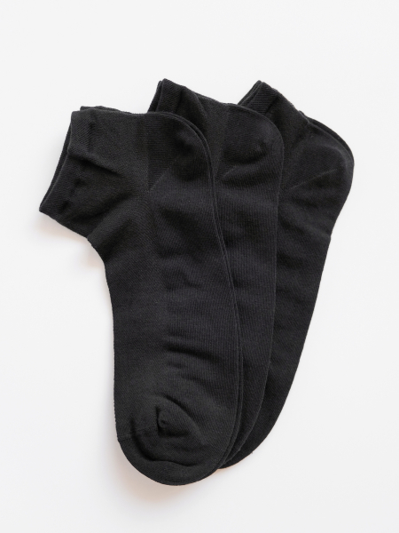 Набор мужских коротких носков черный 40-42