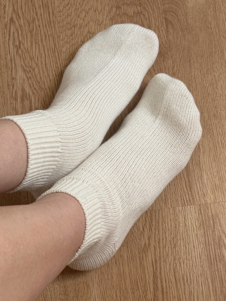 Носки из кашемира короткие красный