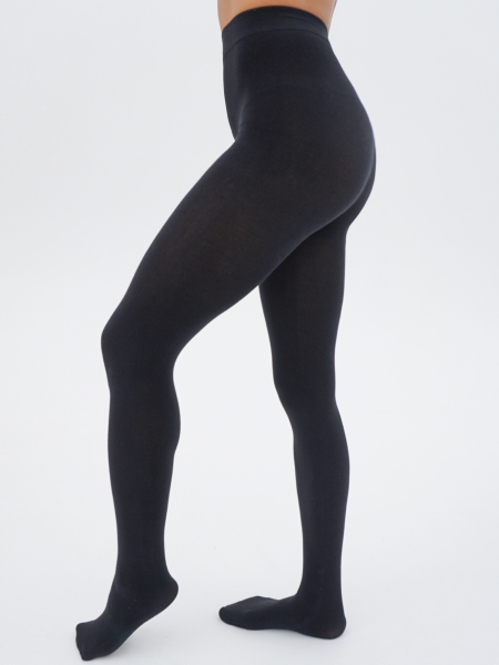 Колготки из хлопка серый