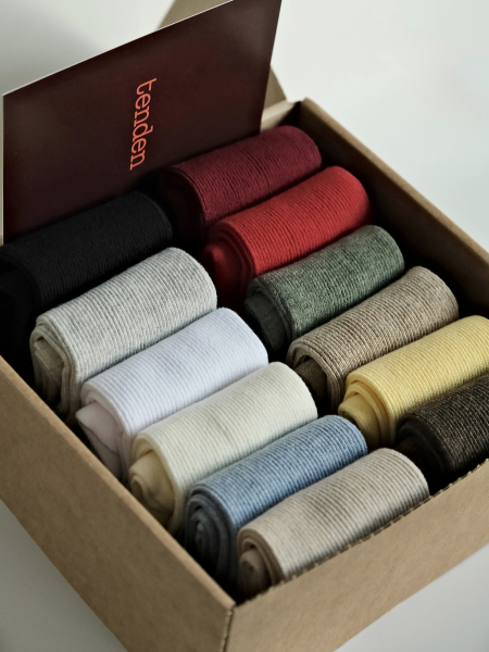 Набор все цвета женские носки в рубчик