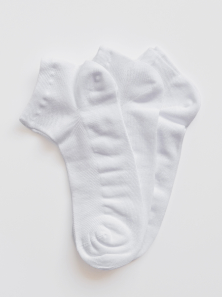 Набор 3 пары мужских коротких носков белый