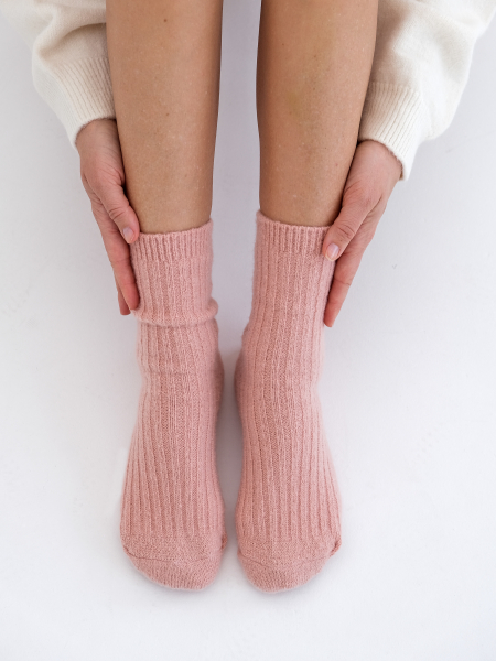 Носки с шерстью 2 пары молочный/бежевый